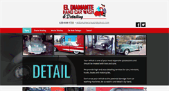 Desktop Screenshot of eldiamantehandcarwash.com